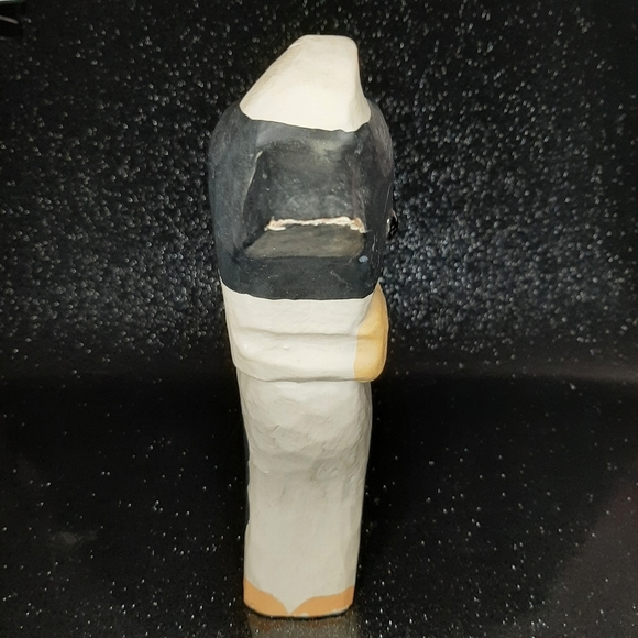 Vintage James Haddon Collection Handcarved & Painted Wooden Cow. - Picture 5 of 7